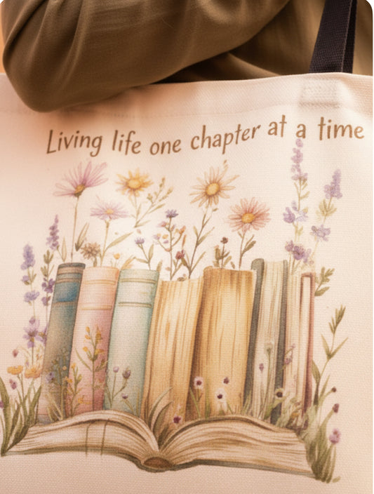 Bloom & Read Premium Canvas Tote
