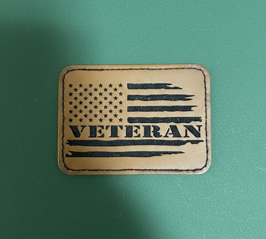 Veteran American Flag Faux Leather Patch – DIY Iron-On/Sew-On for Hats & Gear
• Tactical Opti