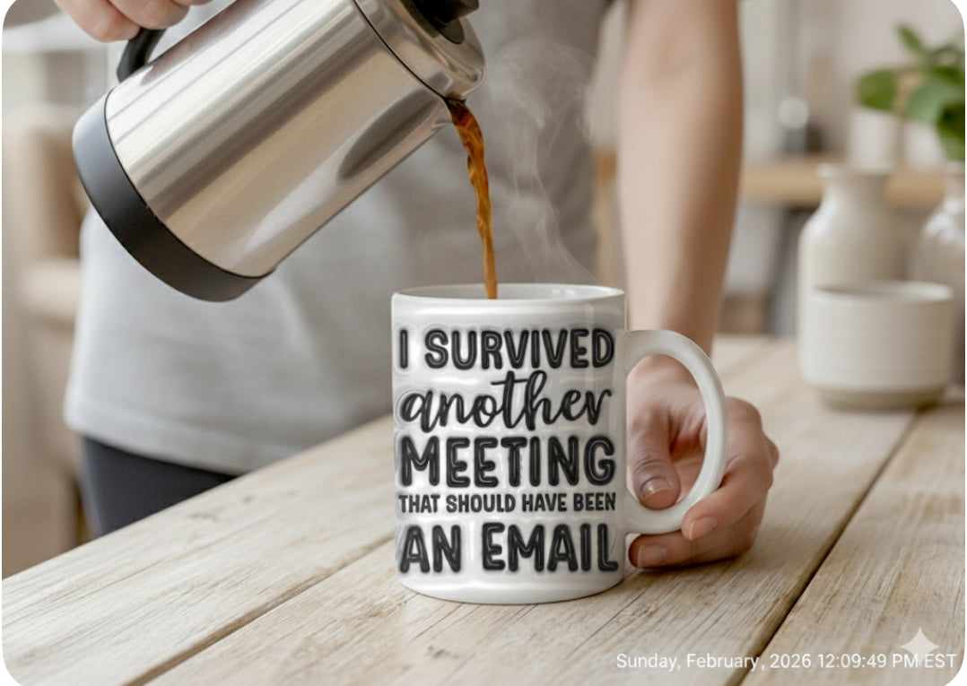 The "Meeting Survivor" Essential Ceramic Mug