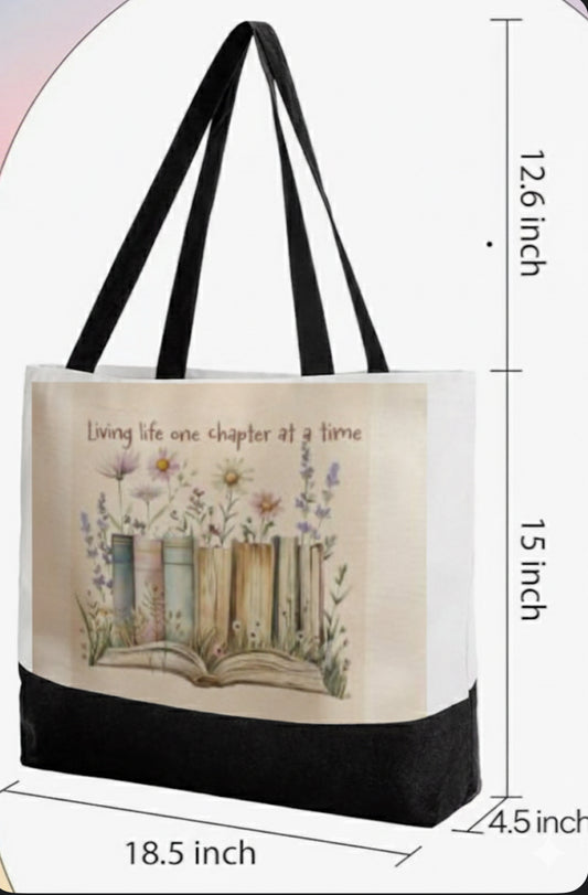 Bloom & Read Premium Canvas Tote