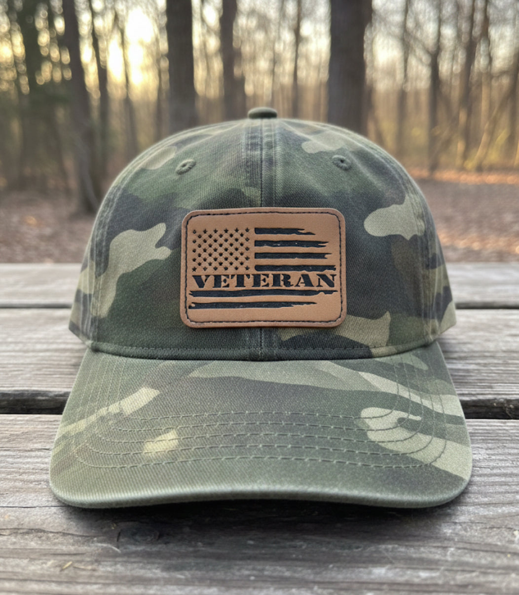 Veteran American Flag Faux Leather Patch – DIY Iron-On/Sew-On for Hats & Gear
• Tactical Opti